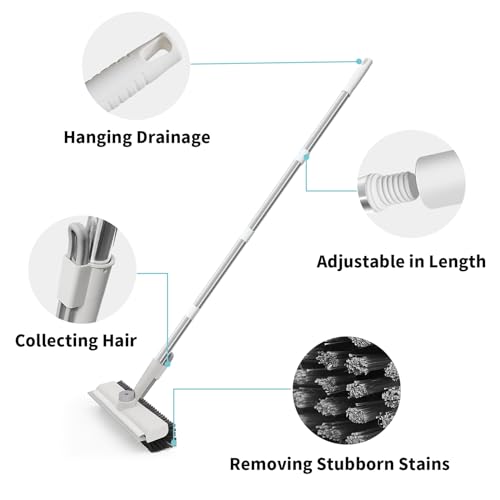 Floor Scrub Brush with Long Handle, Stiff Bristle G950