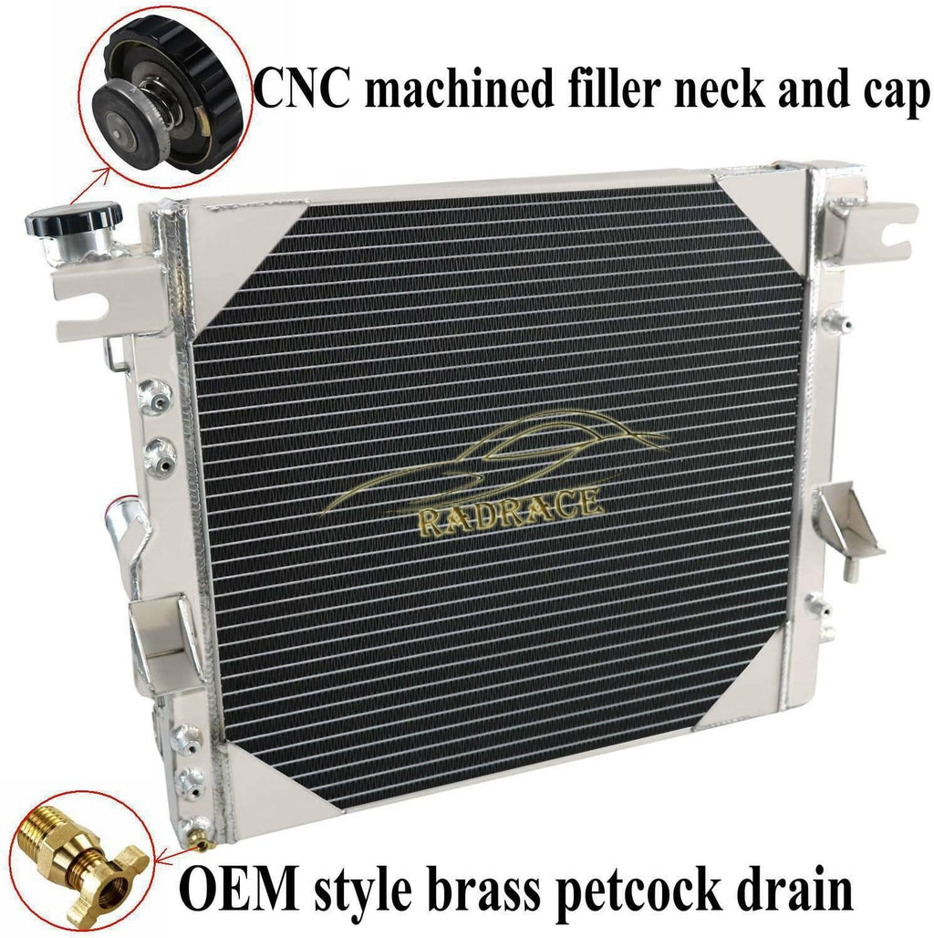 Aluminum Radiator 3 Row Core for Jeep Wrangler JK 3.6L 3.8L V6 W32054