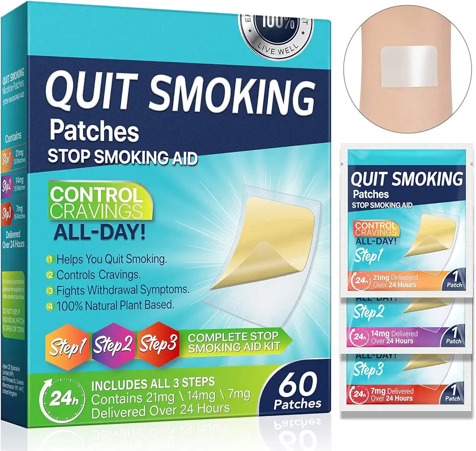 Adesivos para parar de fumar 60 mg 60 unidades M761134
