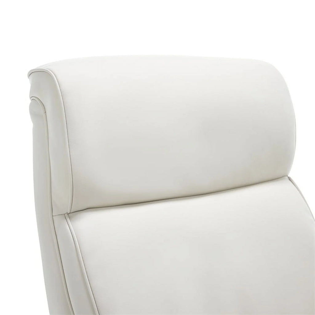 Ivory White Faux Leather Executive Office Chair Z77800