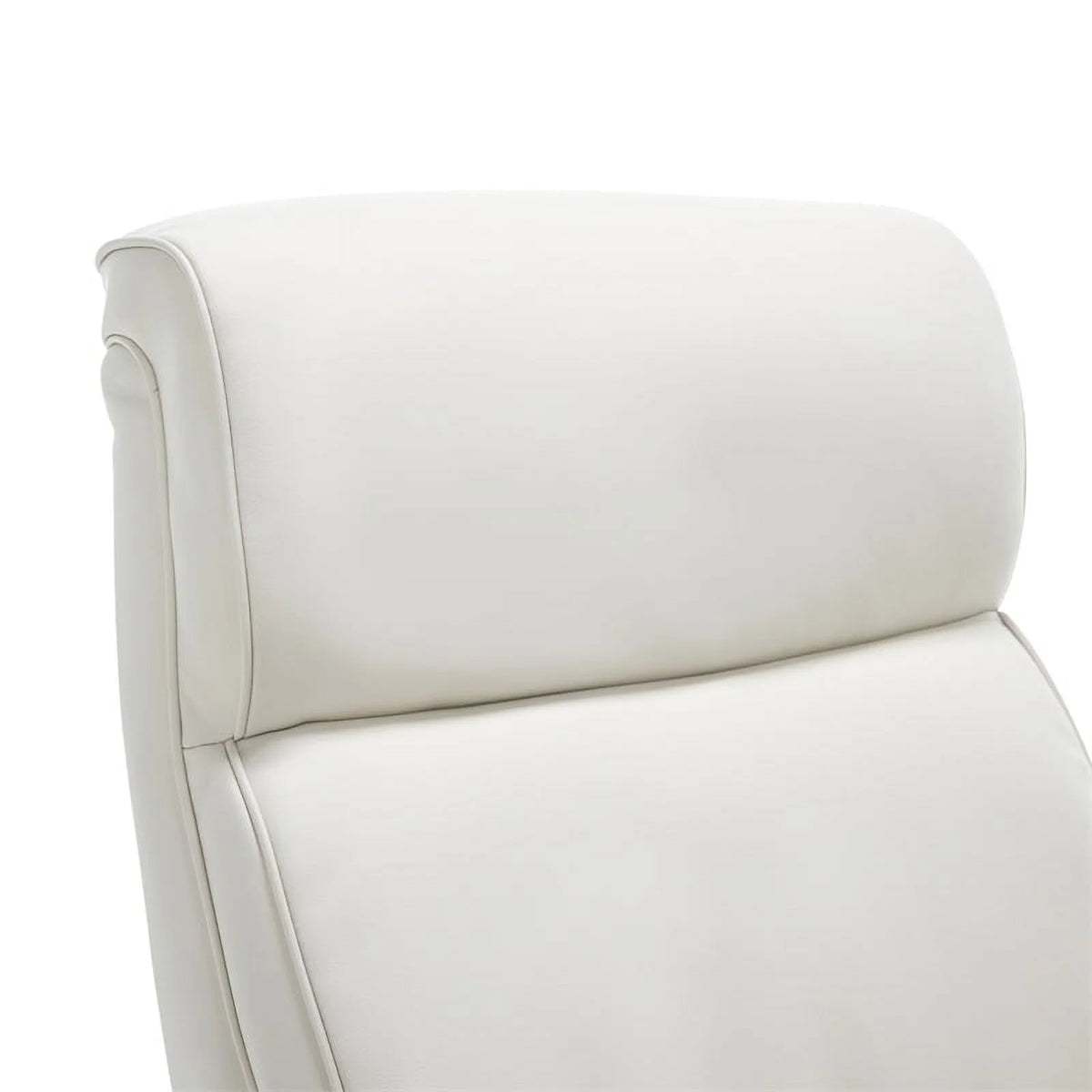 Ivory White Faux Leather Executive Office Chair Z77800
