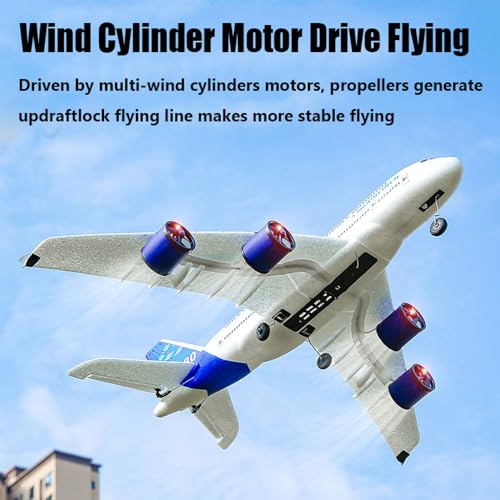 2.4G Remote Control Electric Plane with LED Lights 2 Batteries EPP Airplane F294024