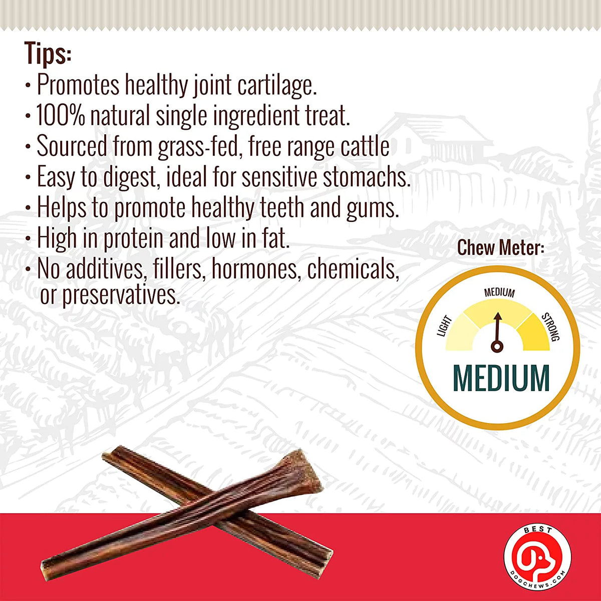 Natural Beef Jerky Dog Chews 16 oz J5192