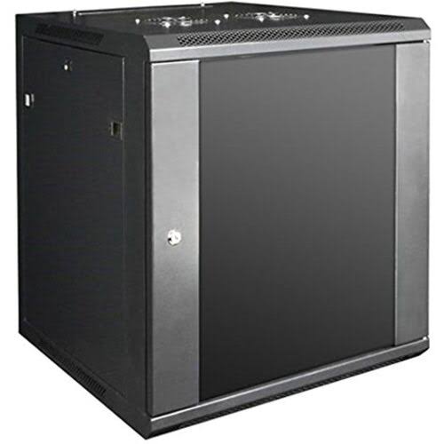 15U Wallmount Server Cabinet with 24-Port Cat6 Patch Panel Z14136