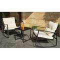 Black 3 Piece Outdoor Rocking Seating Group T508