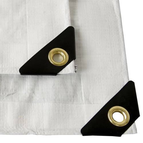 White 10x24 Heavy Duty UV Protected Treated Boat Cover Tarp W430