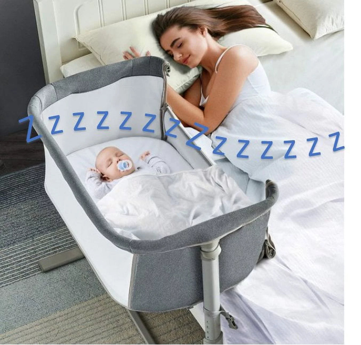 Baby Bassinet Cradle Mattress Oblong 12 x 26 Foam Waterproof Q535