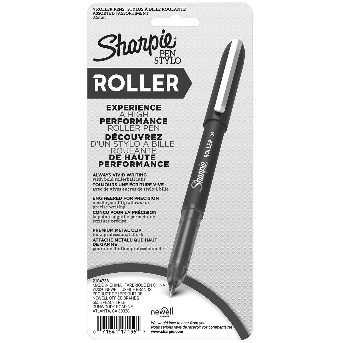Rollerball Pens .5mm 4/Pkg Y738376
