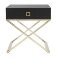 Black Cross Leg End Table A389
