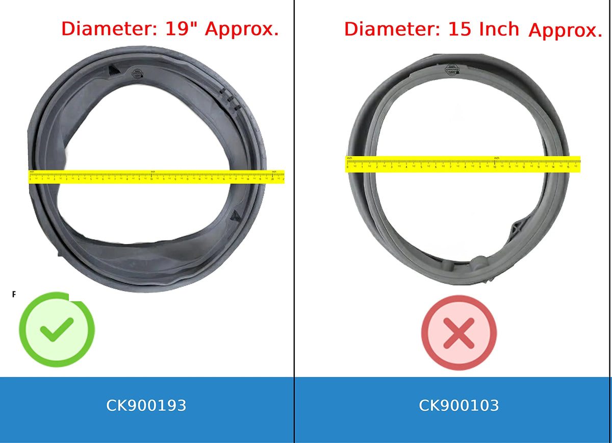 Washer Bellow Door Boot Seal 19" Diameter D83410