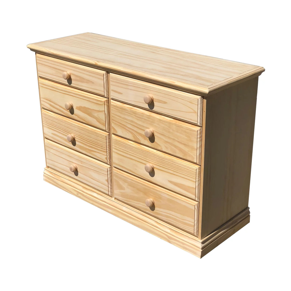 Wide Solid Pine Wooden Dresser L119126