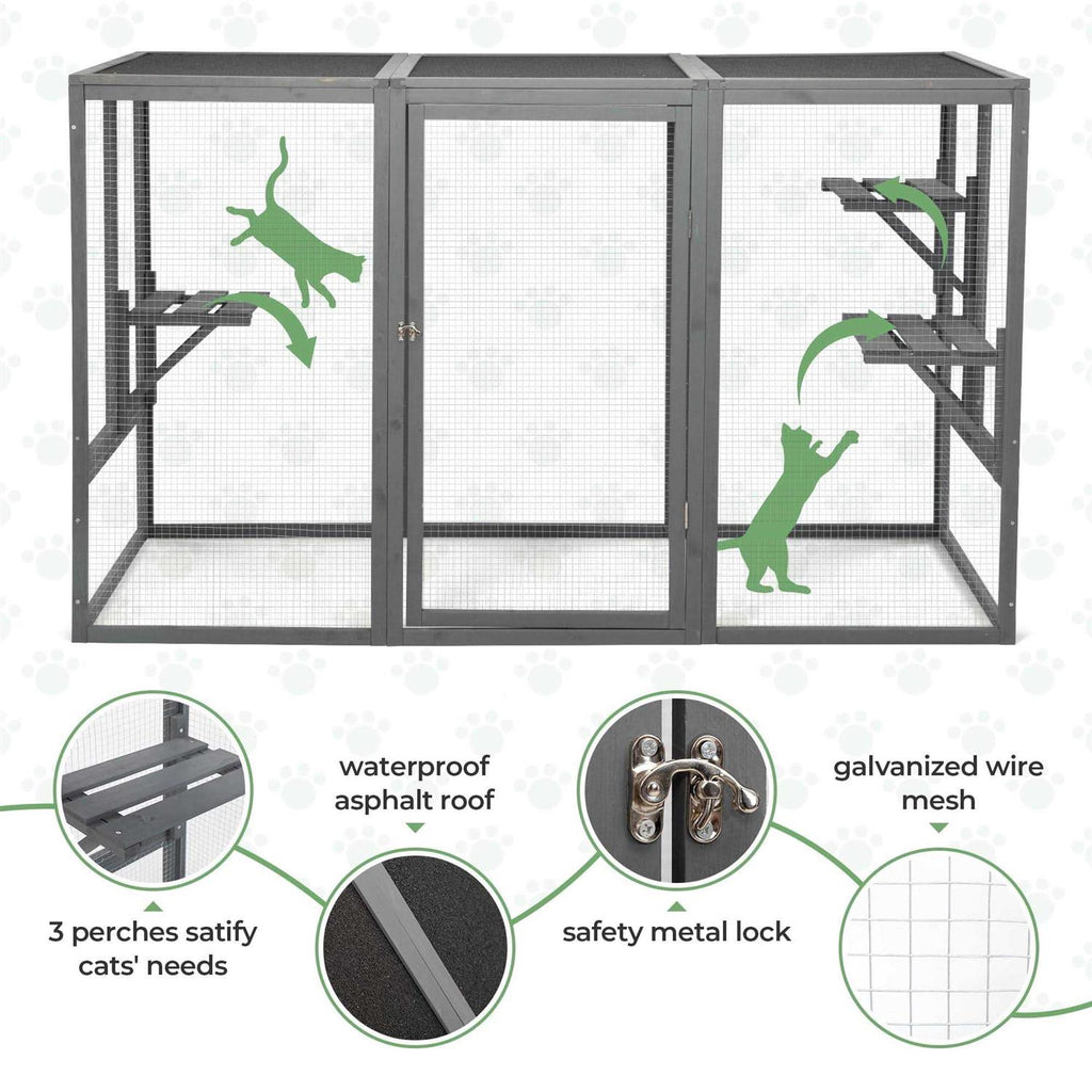 Outdoor Cat House Enclosure Catio T29296