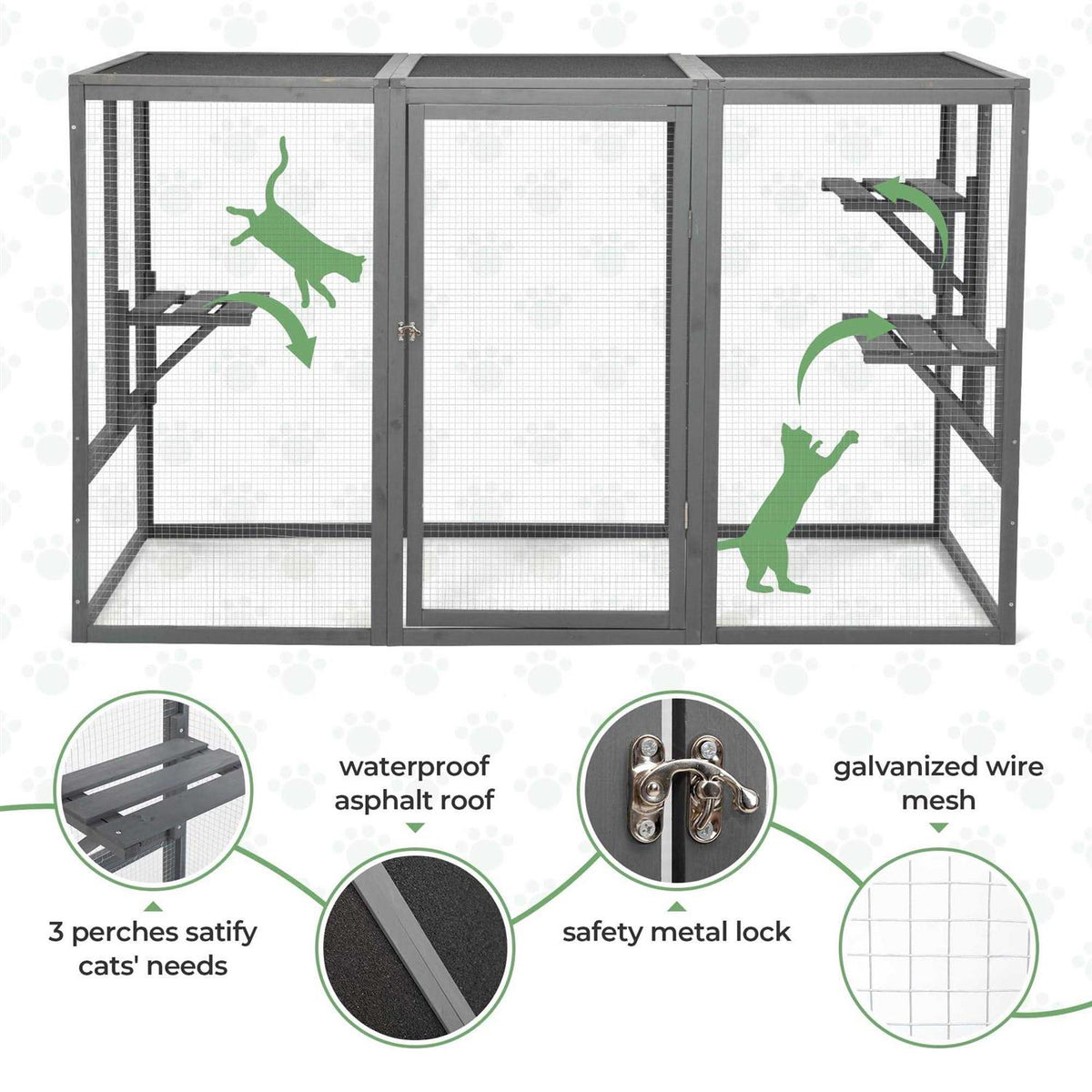 Outdoor Cat House Enclosure Catio T29296