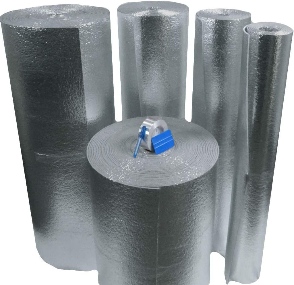 Car Insulation Kit 4' x 20' Roll 80 Sqft Sound Deadener & Heat Barrier Mat Pack of 2 L7076