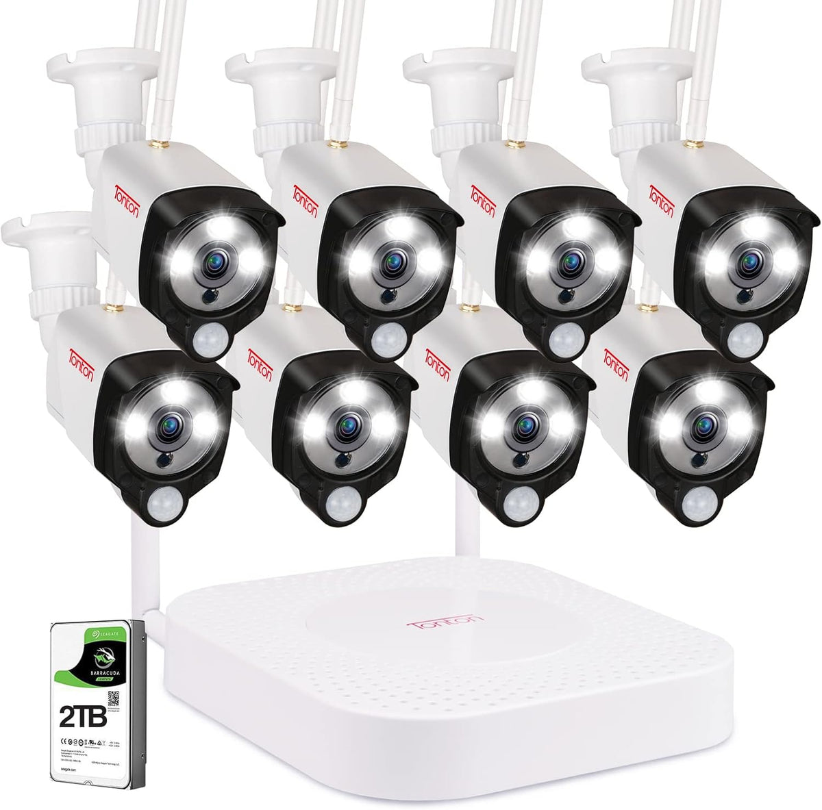 8CH NVR 6PCS 3MP Outdoor Bullet Cameras Security Camera System Q201952