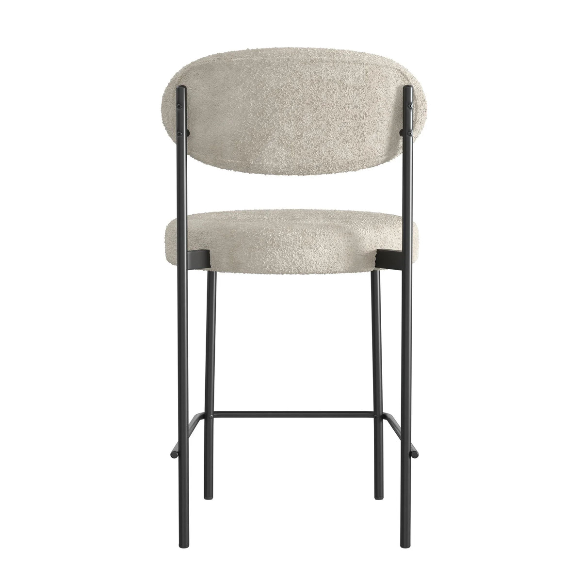 Cream Boucle Counter Stool N219