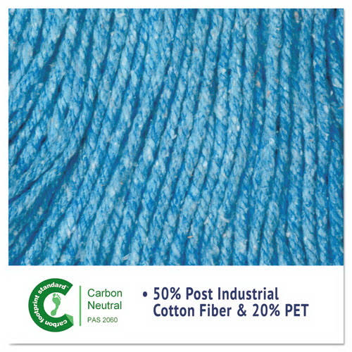 Blue Microfiber Tube Wet Mops, 15 x 2, 12/Carton B9482
