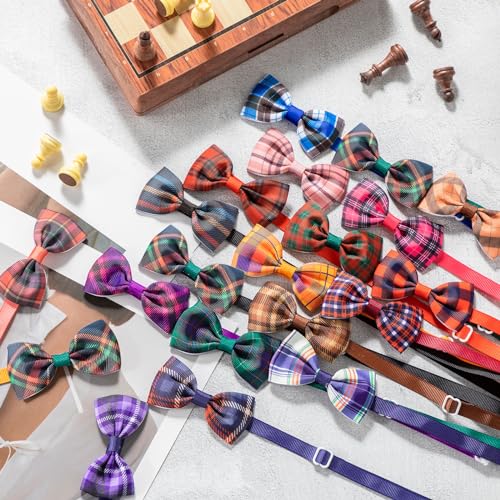 80 Pcs Dog Bow Ties Assorted Pattern W377