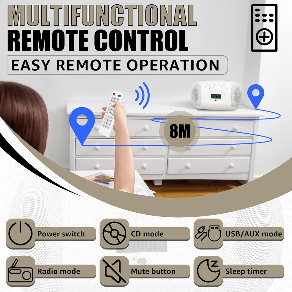 CD and Cassette Player Combo with Remote Control G311159