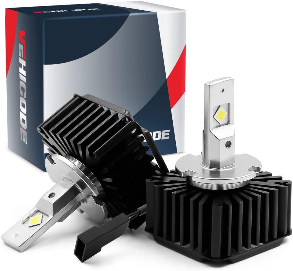 D8S LED Headlight Bulb Conversion Kit, 50W 7600Lms 6000K White, 2 Pack O8789