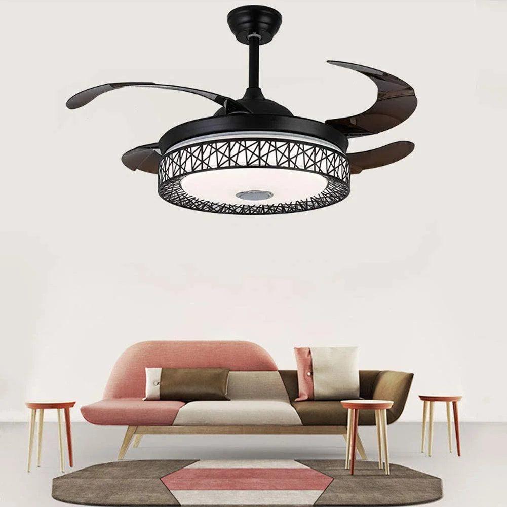 42 Inch Black Ceiling Fan Light with Remote H827