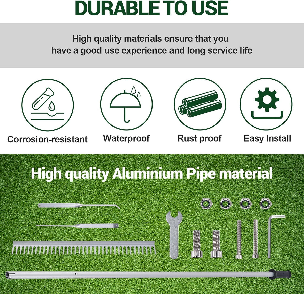 36 Rake Head Aluminum Landscape Rake U440