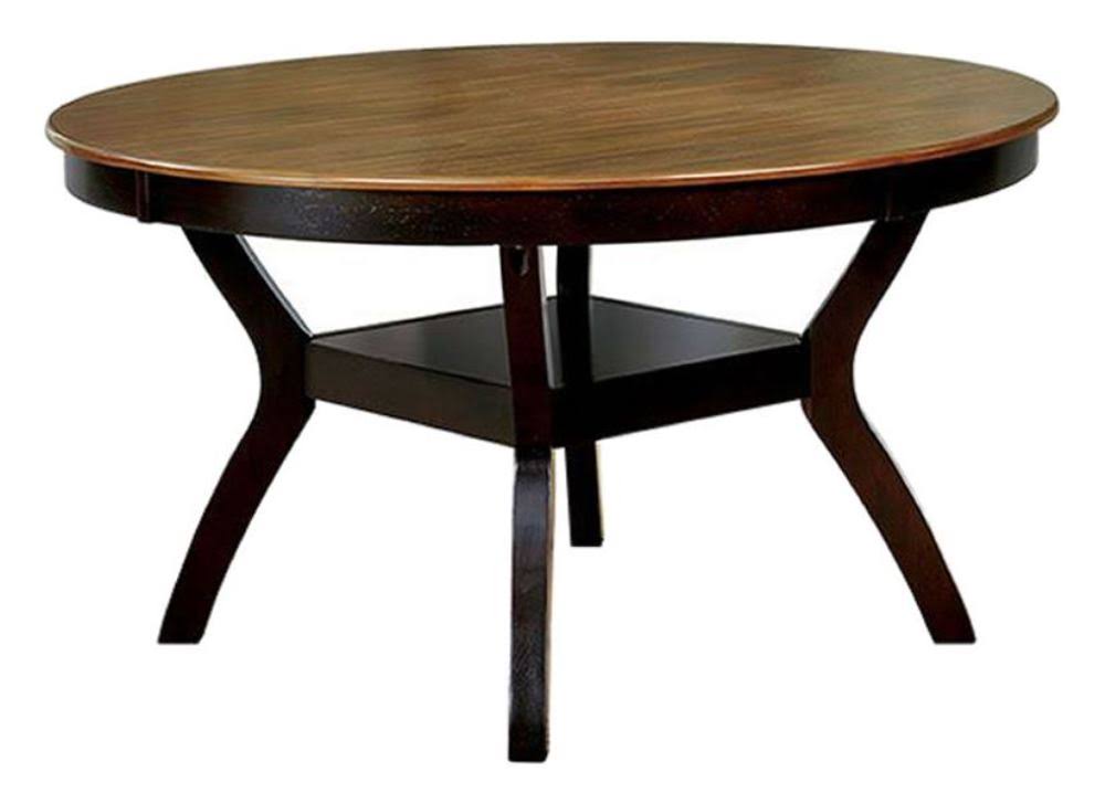 Dark Brown Oak Round Table G8231
