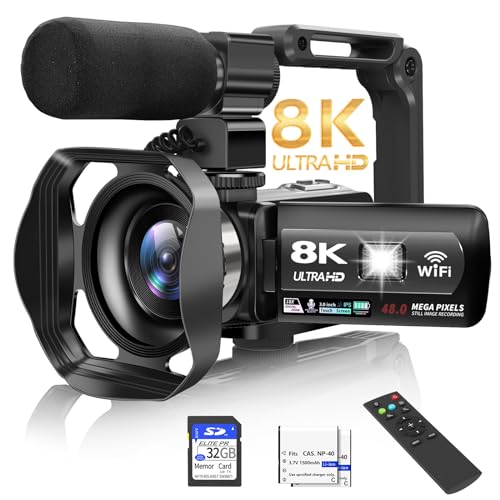 8K Camcorder 48MP UHD Video Camera M965