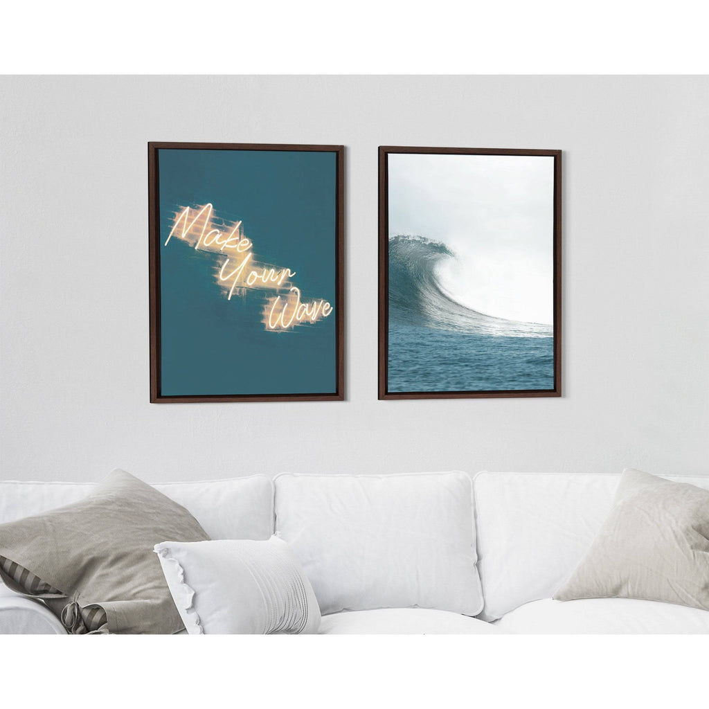 Brown 2 Piece 18x24 Canvas Set S246515
