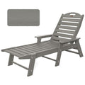 Grey Adjustable 5-Position Chaise Lounge Chair W197