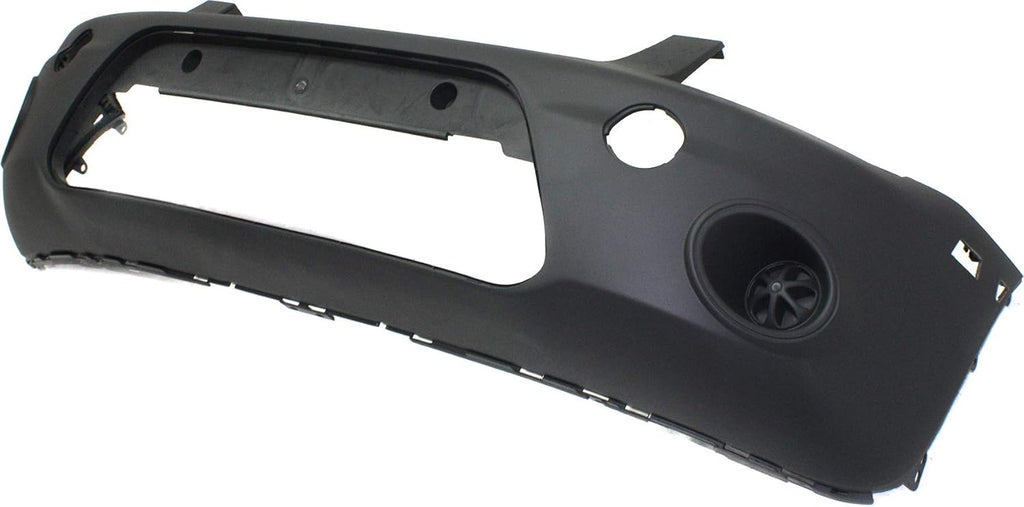 Textured Dark Gray Front Bumper Cover with Signal Light Hole Y79362