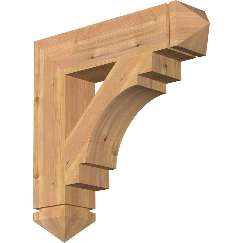 5 1/2x22W x 26x22D x 26x22H Western Red Cedar Bracket W8583