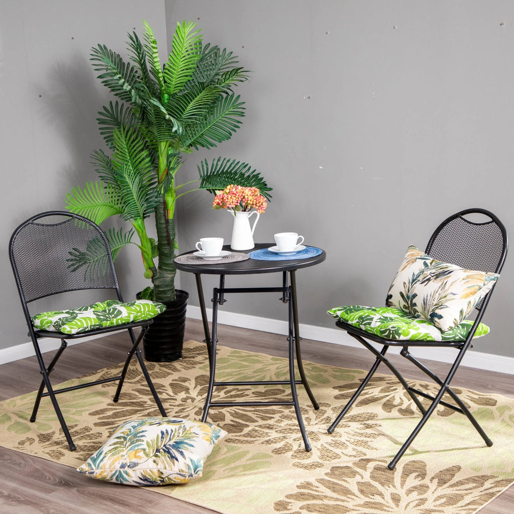 3 Pieces Metal Folding Bistro Set U5605