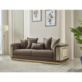 Brown Loveseat W782