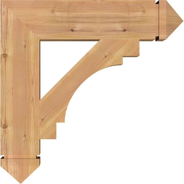 5 1/2x22W x 26x22D x 26x22H Western Red Cedar Bracket W8583