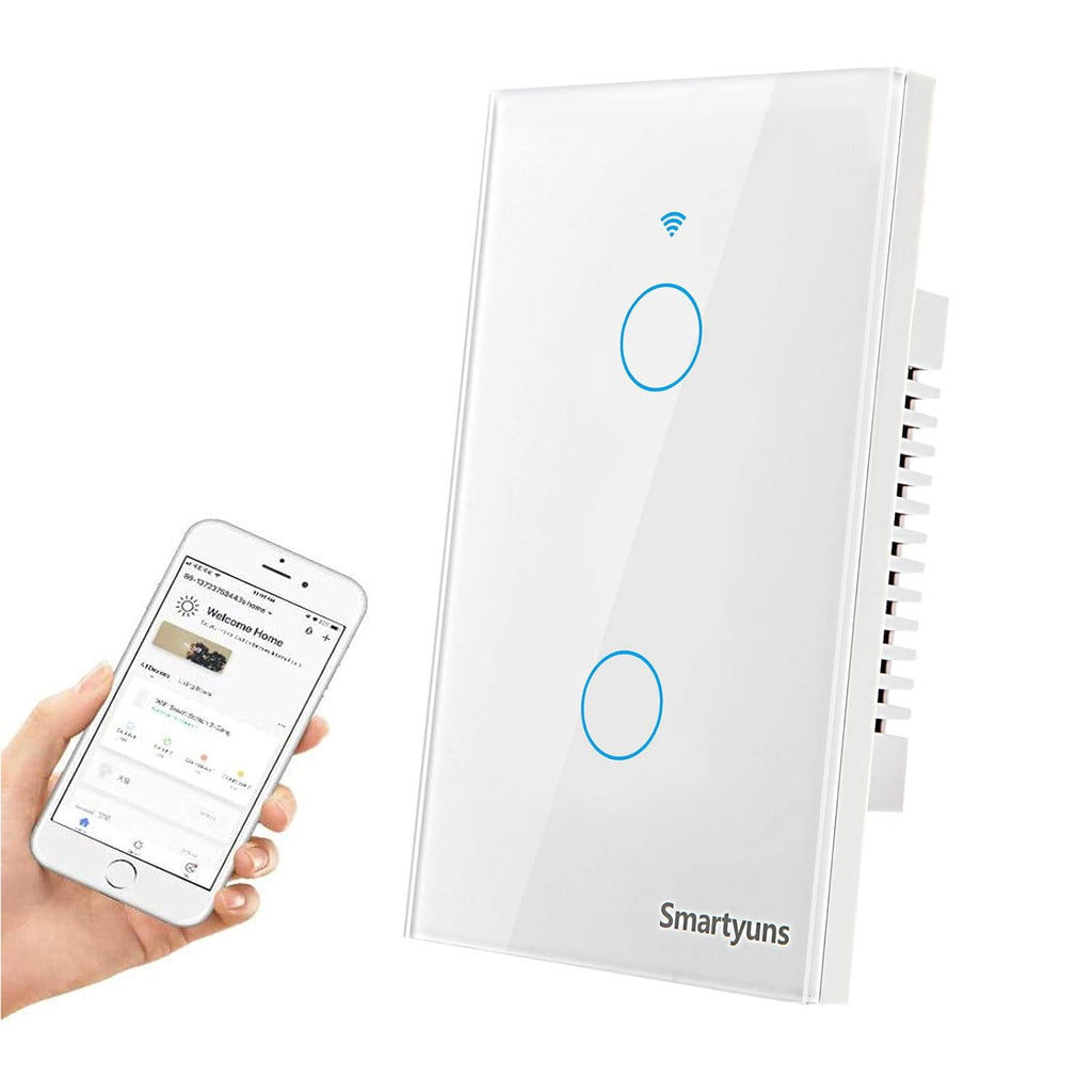 Black WiFi Tempered Glass Touch Light Switch O42816