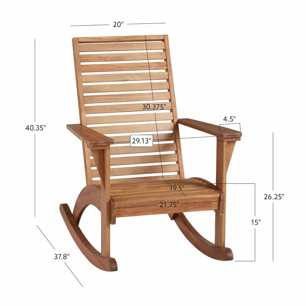 Natural Outdoor Rocking Chair A5924