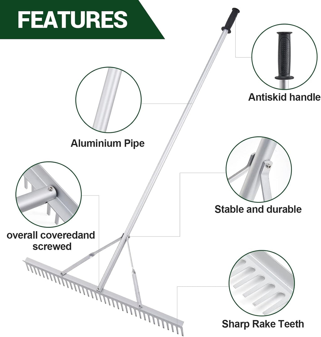 36 Rake Head Aluminum Landscape Rake U440