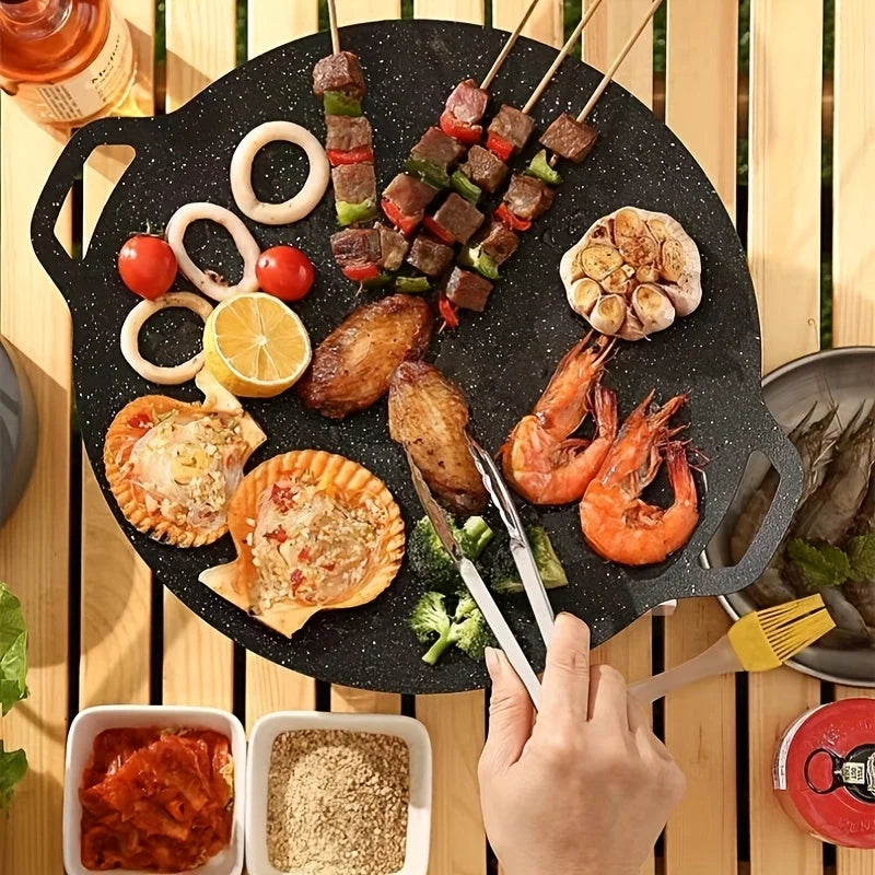 Non-stick Coating Round BBQ Grill Pan C85527
