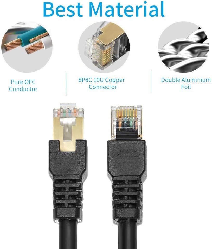 400ft Cat7 Outdoor Shielded Waterproof Ethernet Cable B989
