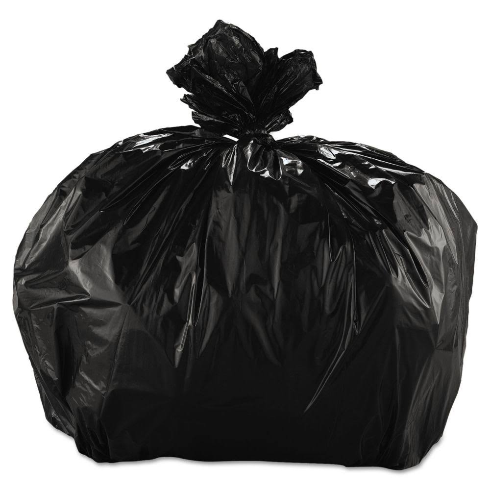Low Density Repro Can Liners 38 x 58 60-Gallon 1.5-Mil Black 100/Case K31133