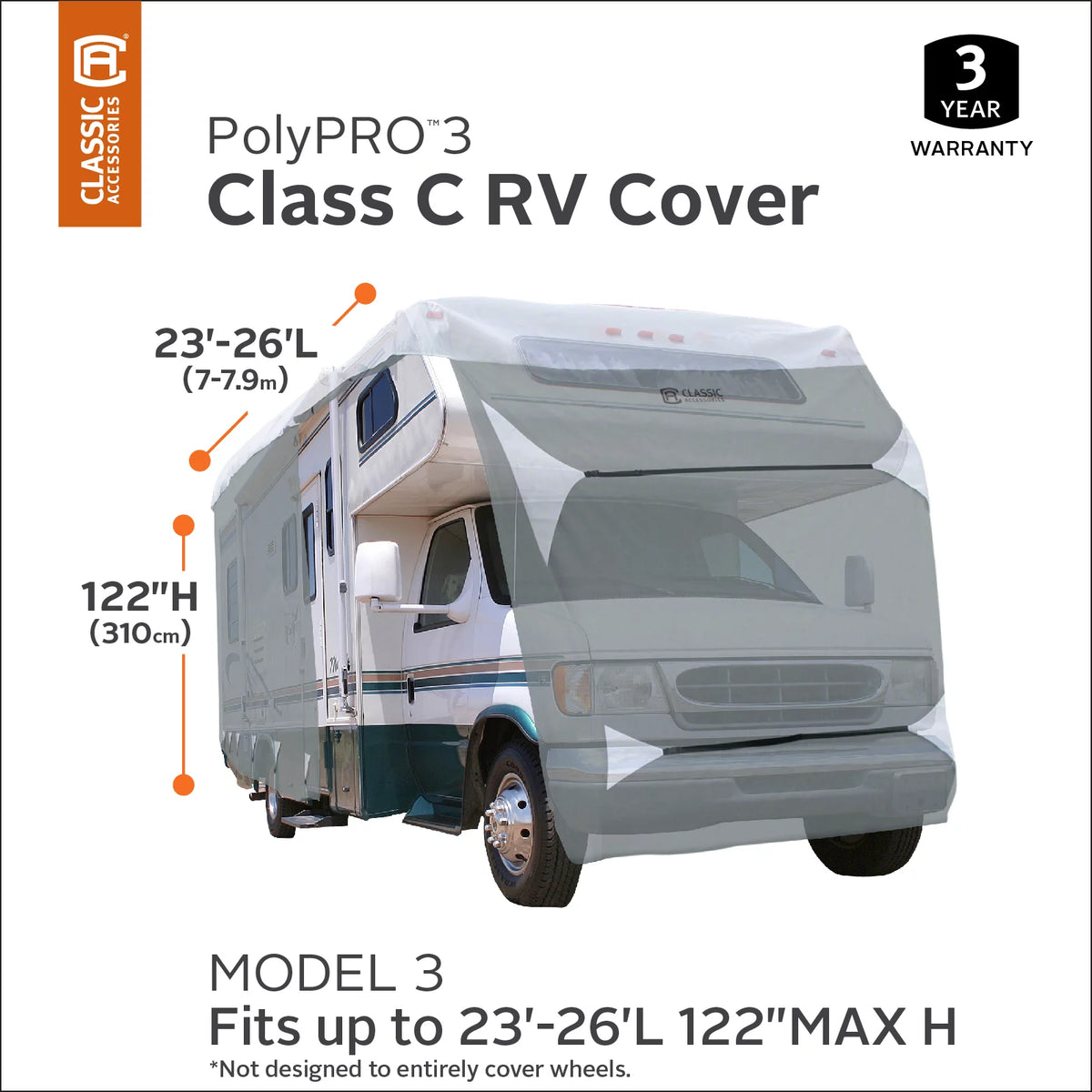 RV Cover Fits 23' - 26' RVs Y9304
