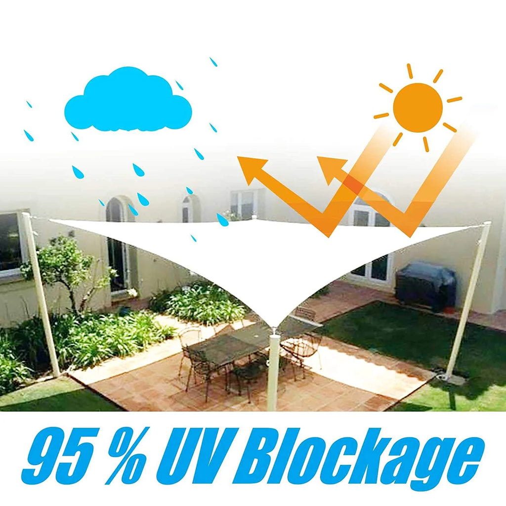 9.5' x 9.5' Red Square Waterproof Sun Shade Sail L445
