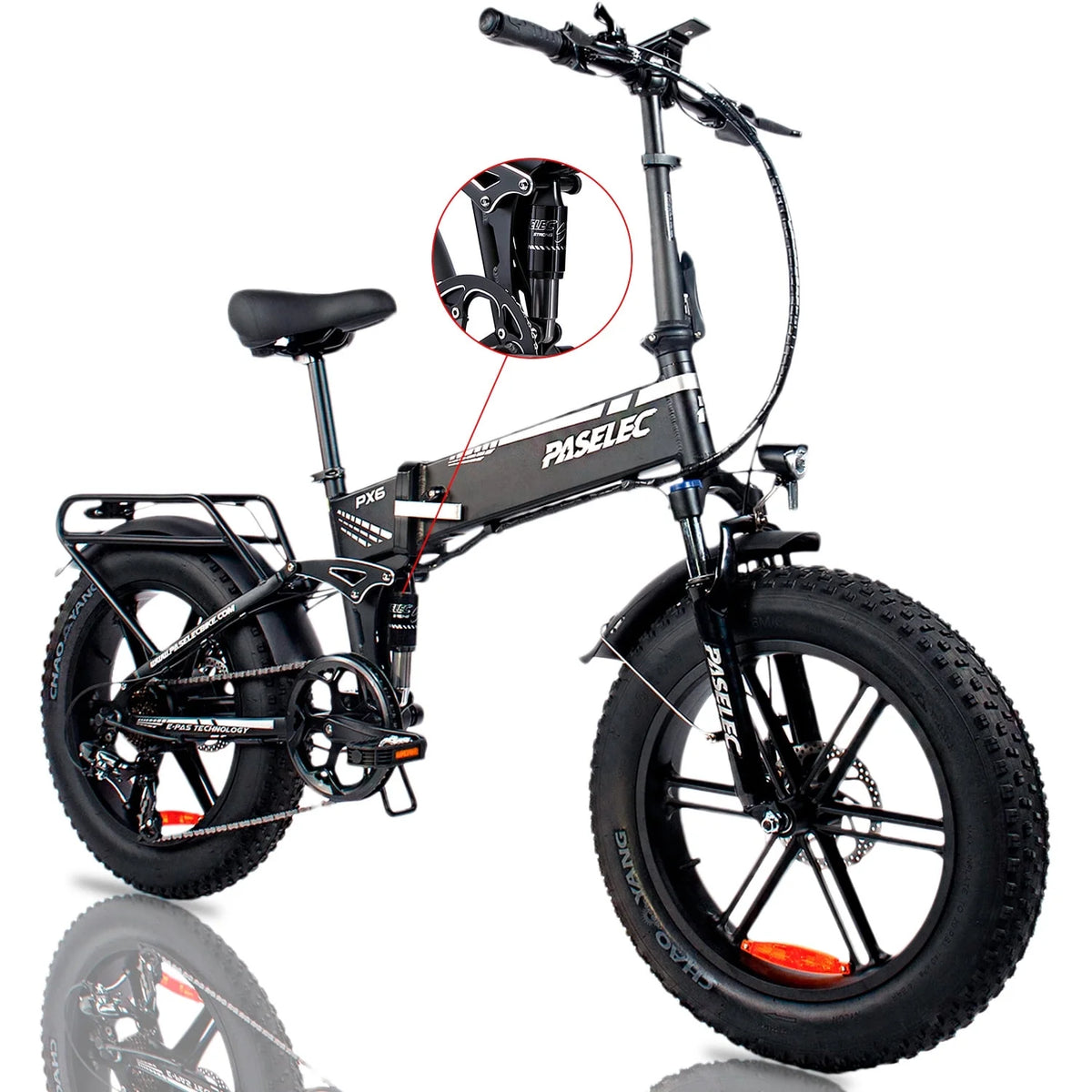 Folding Electric Mountain Bike 750W 20'' Aluminum Alloy 48V 12Ah 9 Speed P217