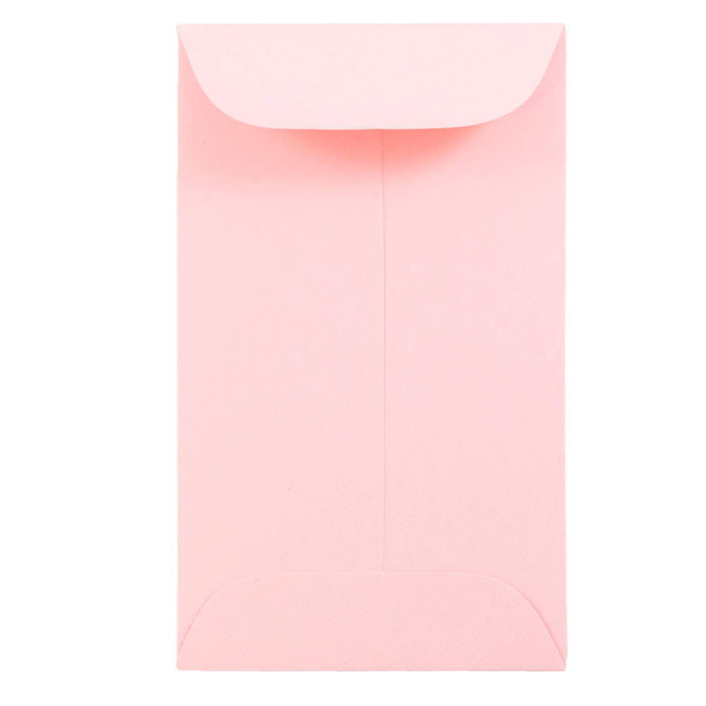 Baby Pink Coin Envelopes, 1000/Carton Q6400