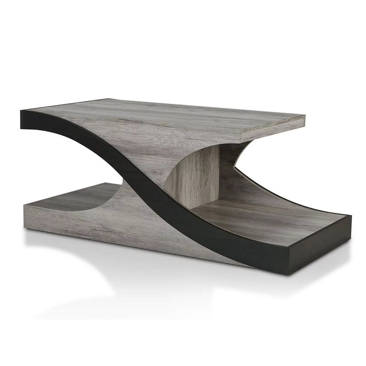 Wood 2-Shelf Coffee Table Z20452