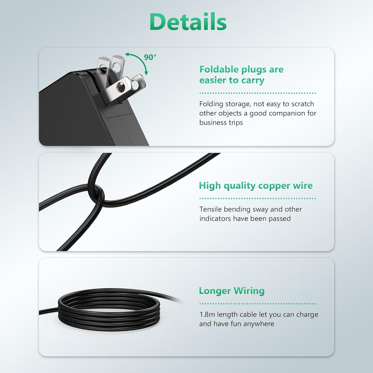 45W 20V 2.25A 4.0 * 1.7MM Round Tip Laptop Charger T70008