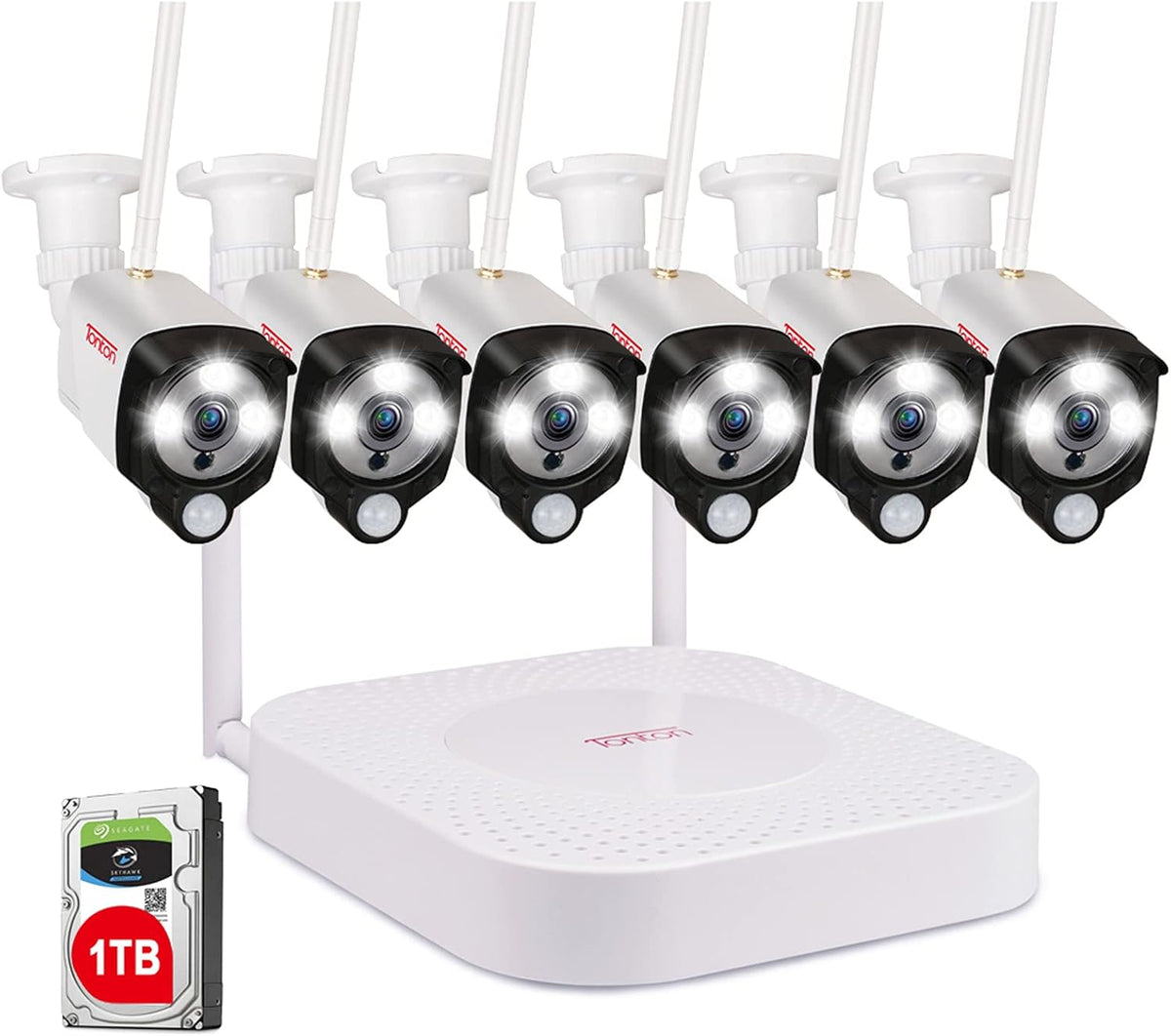 8CH NVR 6PCS 3MP Outdoor Bullet Cameras Security Camera System Q201952