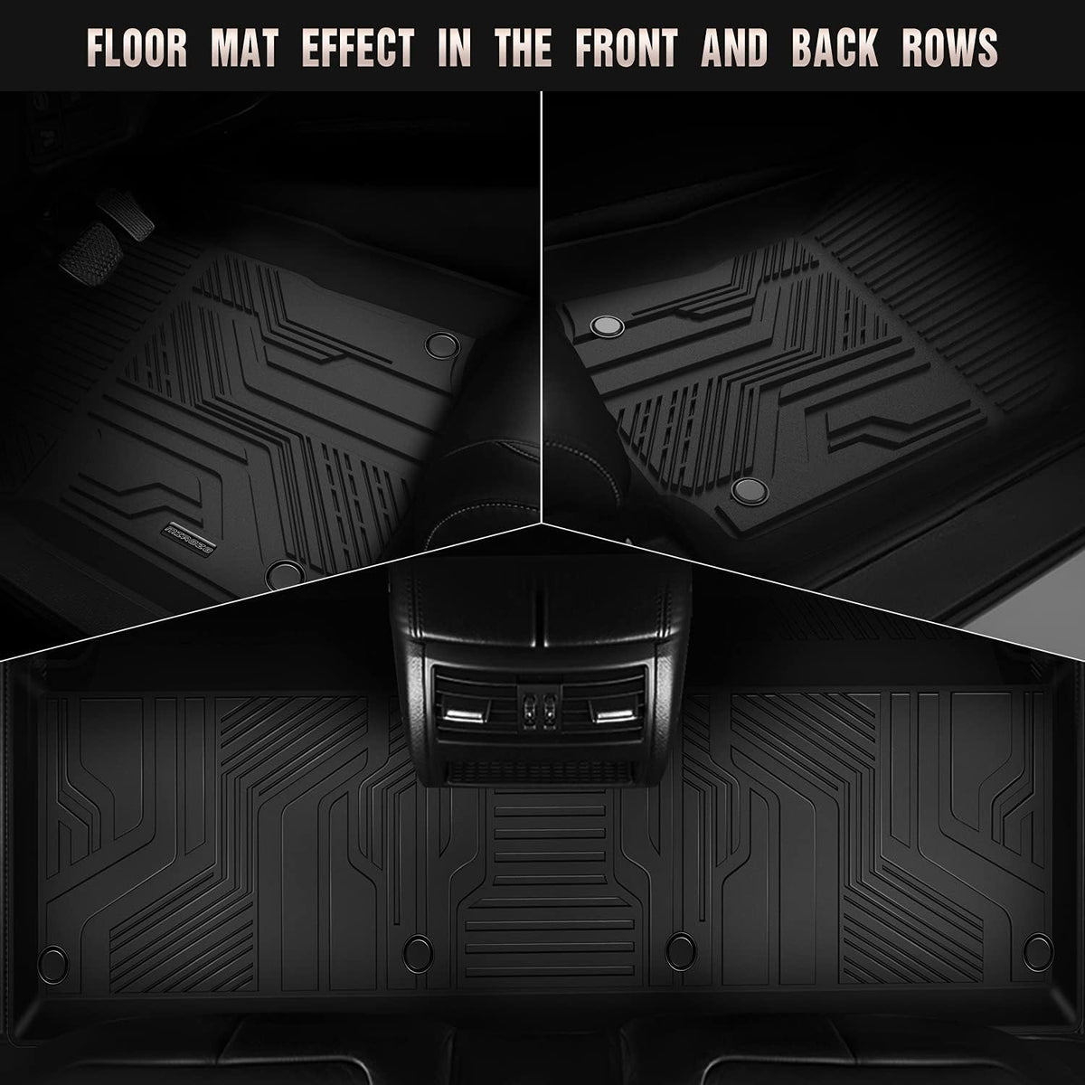 All Weather Front & Rear Row Car Floor Liners M602