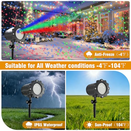 Christmas Laser Lights Projector with RGB Star Show U9991